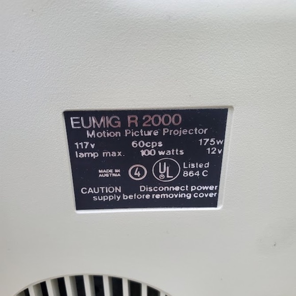 Eumig R 2000 Instaprojector Super 8 8mm film projector and screen - Picture 14 of 16